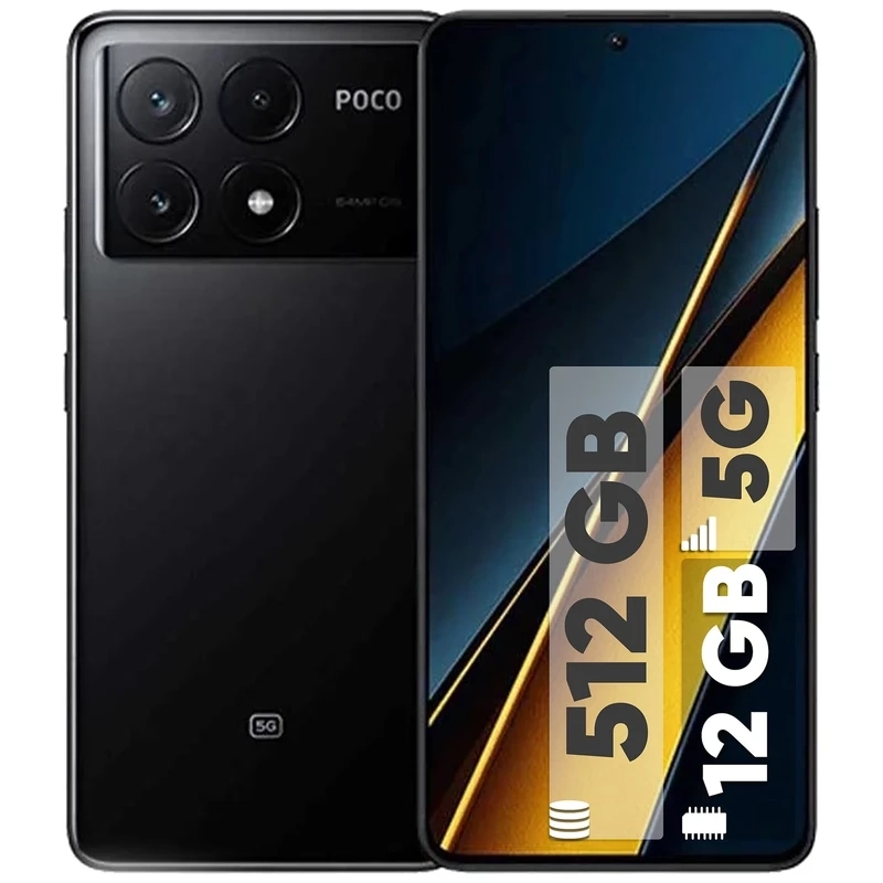 گوشی موبایل شیائومی پوکو X6pro رم ۱۲ حافظه ۵۱۲ گیگابایت 5G