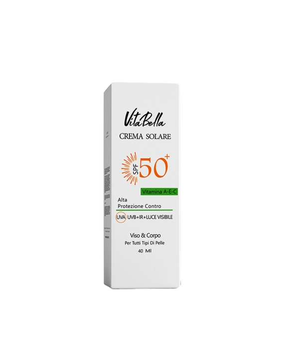 کرم ضد آفتاب spf۵۰ بی رنگ حجم ۴۰ میل ویتابلا