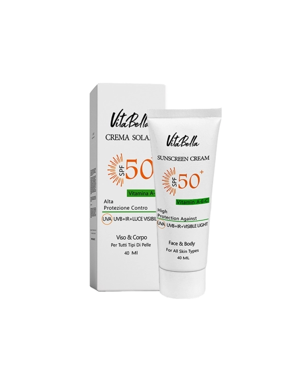 کرم ضد آفتاب spf۵۰ بی رنگ حجم ۴۰ میل ویتابلا